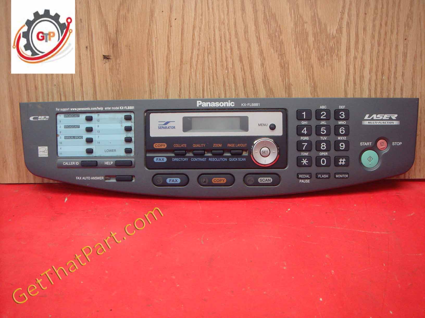 Panasonic KXFLB881 KXFLB881 Oem Operator Control Panel Assembly